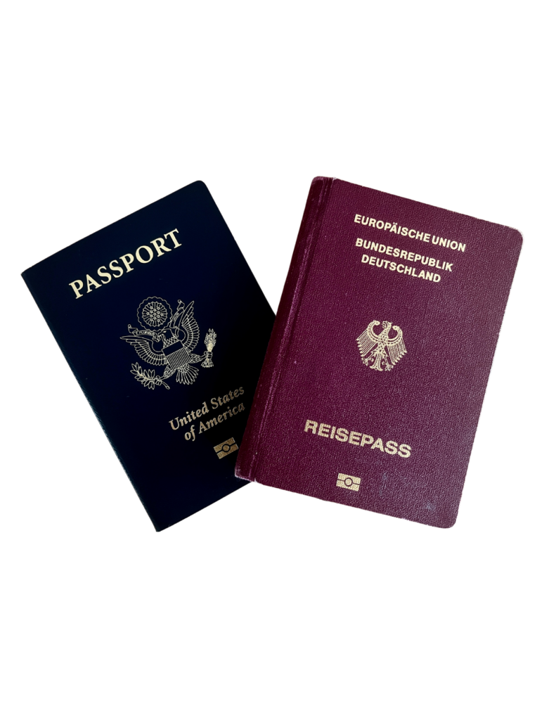 U.S. and German passport